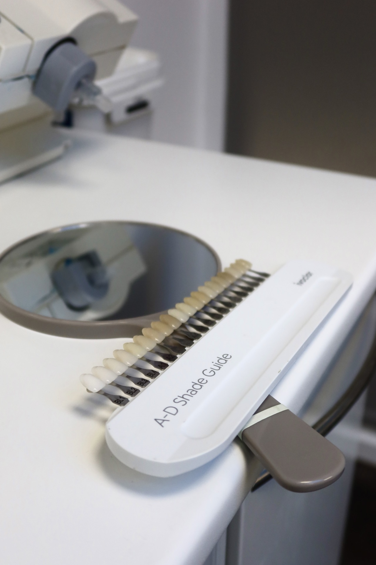 A-D Shade Guide für die Zahnfarbenbestimmung bei Veneers und Bleaching Dr. Pantas Düsseldorf